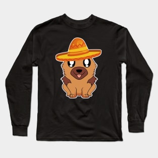 Cute dog german shepherd mexico cinco de mayo Long Sleeve T-Shirt